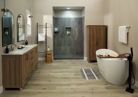 Shower Pan 36x60 Graphite Slate | Qualis Ceramica | Luxury Tile and Vinyl at affordable prices