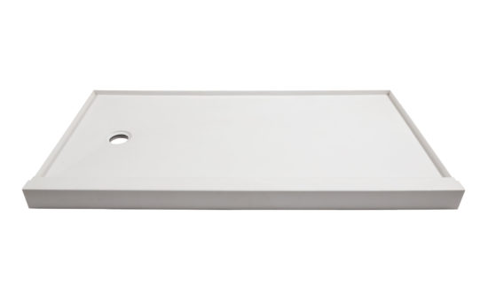 Shower Pan 36x60 Vivid White | Qualis Ceramica | Luxury Tile and Vinyl at affordable prices