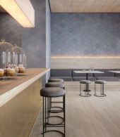 Tapestri 8.5 Denim Blend Hexagon | Qualis Ceramica | Luxury Tile and Vinyl at affordable prices
