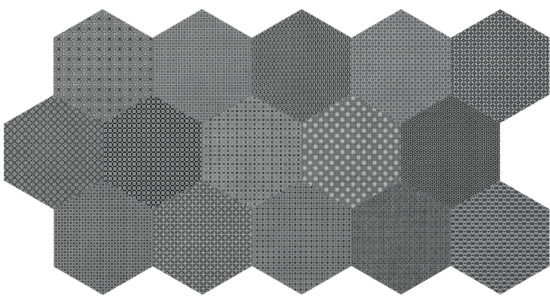 Tapestri 8.5 Silk Blend Hexagon | Qualis Ceramica | Luxury Tile and Vinyl at affordable prices