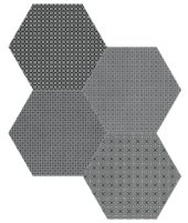 Tapestri 8.5 Silk Blend Hexagon | Qualis Ceramica | Luxury Tile and Vinyl at affordable prices