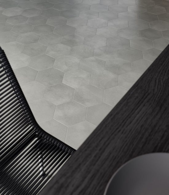 Tapestri 8.5 Wool Hexagon | Qualis Ceramica | Luxury Tile and Vinyl at affordable prices