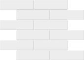 White Brick Pattern Glossy Glazed Ceramic 2"x6" | Qualis Ceramica | Luxury Tile and Vinyl at affordable prices