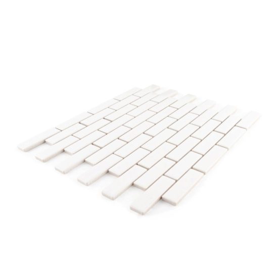 Offset Daisy 1x3 Brick Porcelain Mosaic | Qualis Ceramica | Luxury Tile and Vinyl at affordable prices