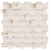 Perfect Calacatta 1x2 Basketweave | Qualis Ceramica | Luxury Tile and Vinyl at affordable prices