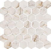 Treasure II Perfect Calacatta 2" Hex Carved | Qualis Ceramica | Luxury Tile and Vinyl at affordable prices