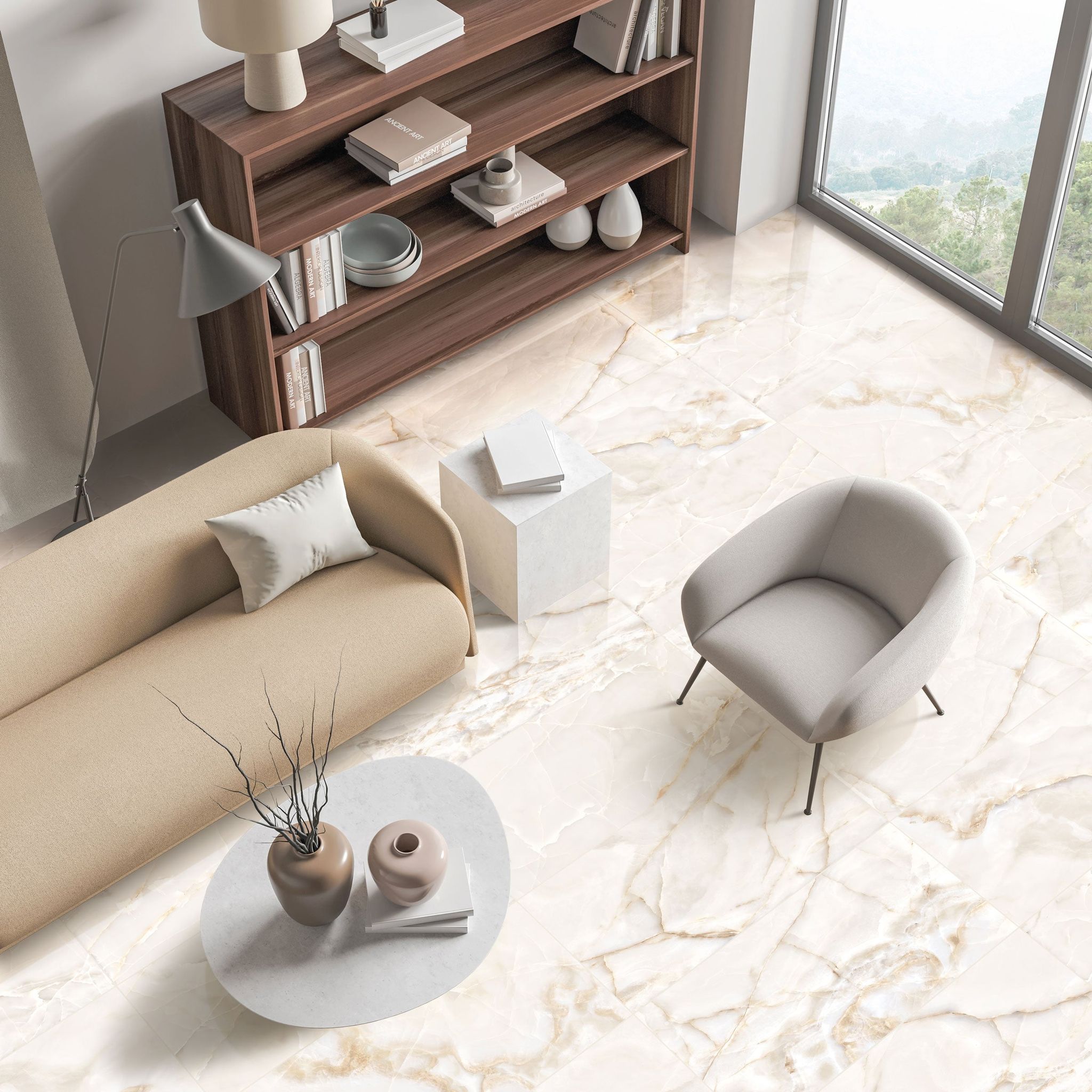 Romance Intrigue Ivory2 | Qualis Ceramica | Luxury Tile and Vinyl at affordable prices